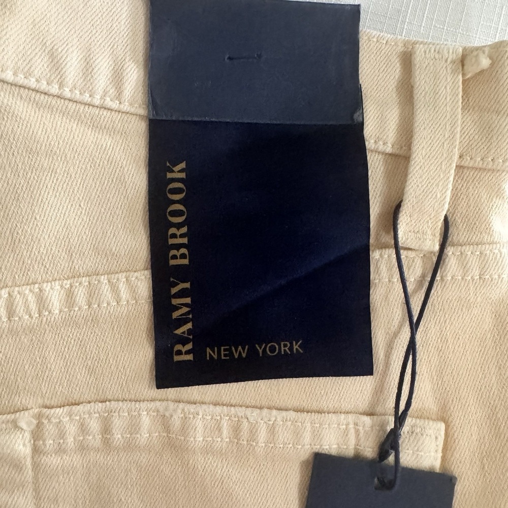 RAMY BROOK Adriana High-Waisted Distressed Jeans In Linen Size 28/6  NWT $265 #K - Picture 4 of 9